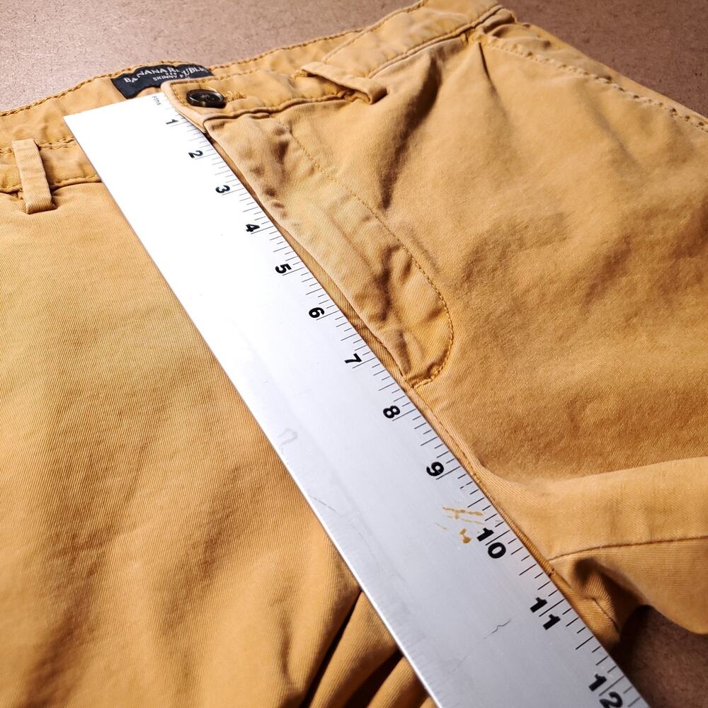 Banana Republic Skinny Fit Chino Pants Men 32x34 Brown Stretch Lived-In Preppy - Picture 3 of 11